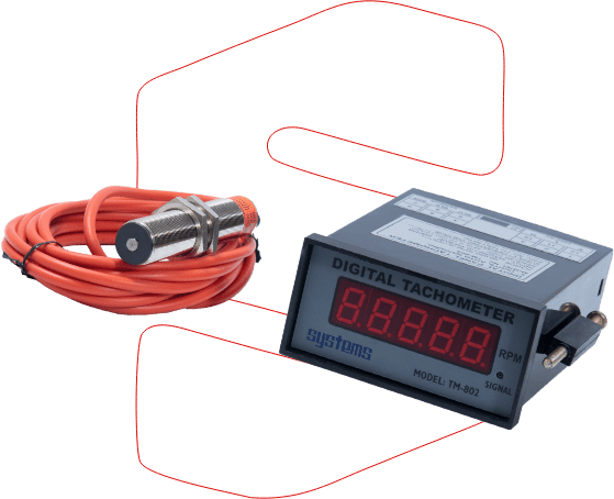 Buy Digital Panel Mount Tachometer with Magnetic Sensor